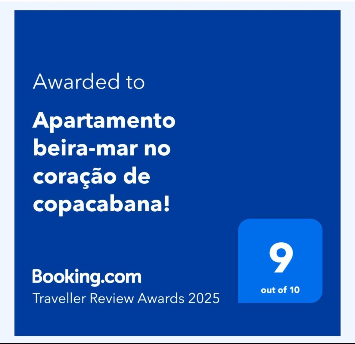 Apartamento beira-mar no coração de copacabana! Rio de Janeiro Exterior foto